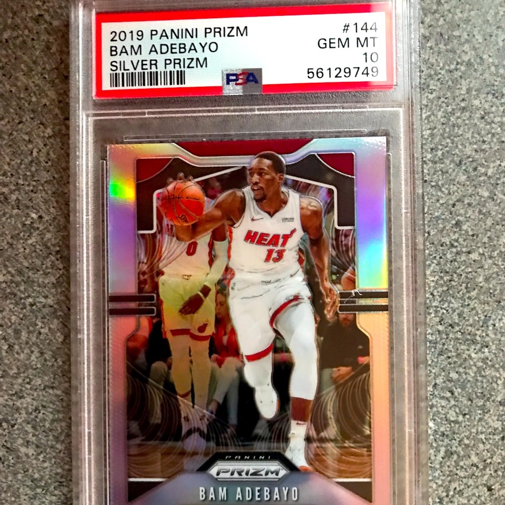 2019 Panini Silver Prizm #144 Bam Adebayo Miami Heat PSA 10 GEM MINT